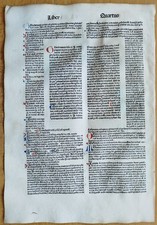 Großes Original Inkunabel