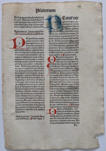 Inkunabel psalterium biblia - inkunabel,