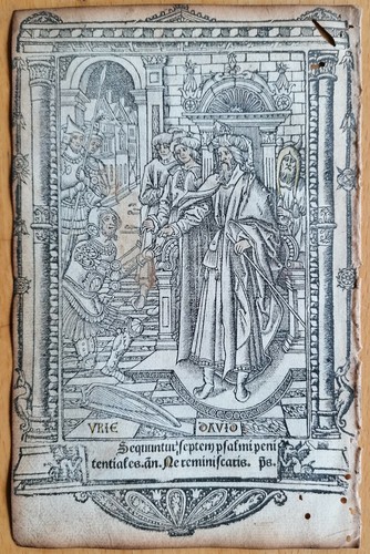 Original stundenbuch blatt - stundenbuch,