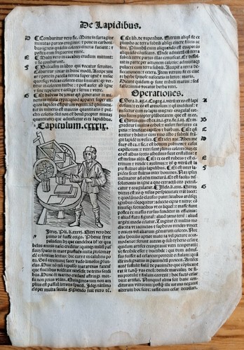 Original post inkunabel blatt - original, inkunabel-blatt