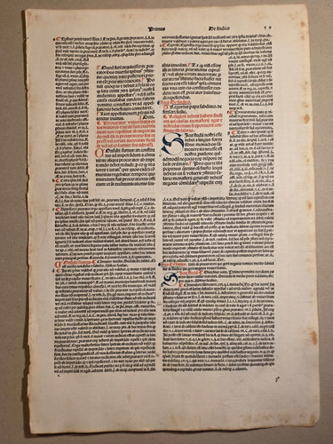 Inkunabelblatt kanonisches - –,