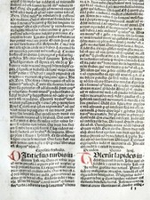 Original Inkunabel-Blatt