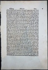 ALTVÄTERLEBEN INKUNABEL BLATT