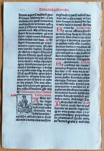 Original post inkunabel blatt - post, inkunabel-blatt