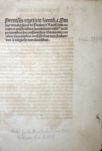 Inkunabel breitenbach leipzig - inkunabel,