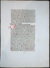 SOPHOLOGIUM INKUNABEL BLATT