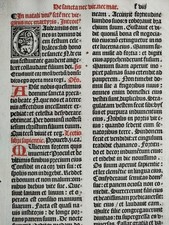 Original Post Inkunabel Blatt