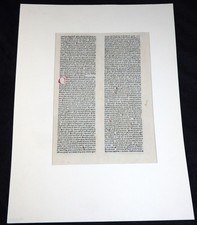 INKUNABEL BLATT MENTELIN