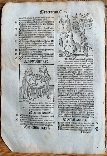 Original post inkunabel blatt - original, inkunabel-blatt
