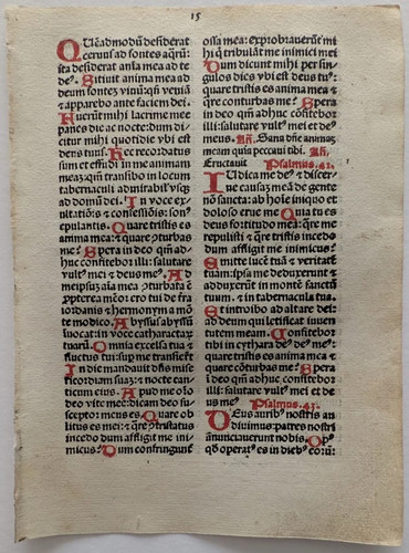 Inkunabel brevarium - inkunabel,