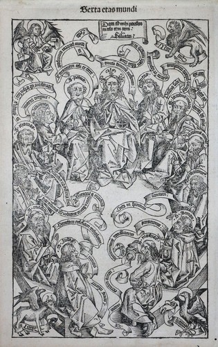 Inkunabel schedel koberger - inkunabel,