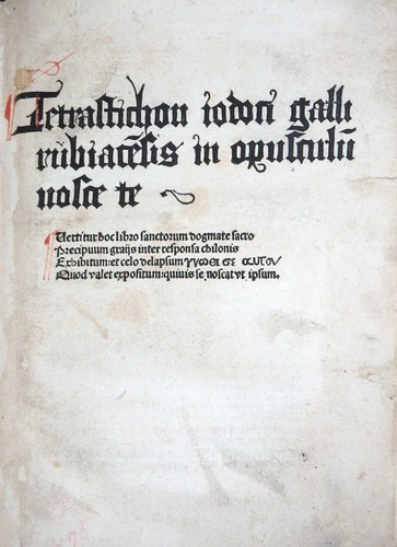 Inkunabel heidelberg - inkunabel,