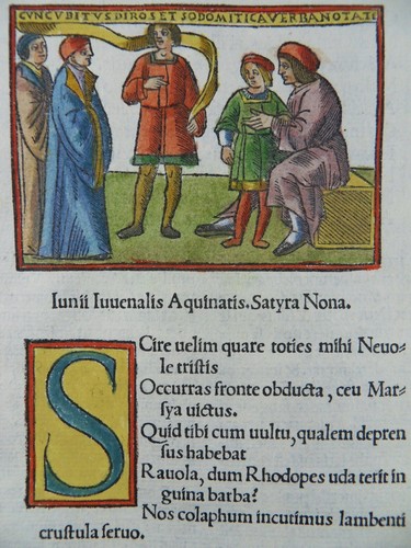 Juvenal inkunabel holzschnitt - juvenal,