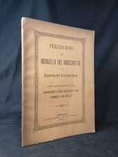 Verzeichnis der Inkunabeln und