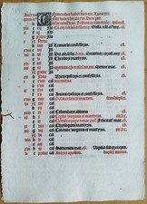 Original Post Inkunabel Blatt