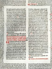 Großes Original Inkunabel