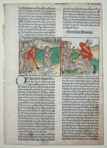 Heiligenleben inkunabel blatt - heiligenleben,