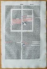 Großes Original Inkunabel