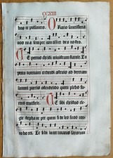 Original Post Inkunabel Blatt