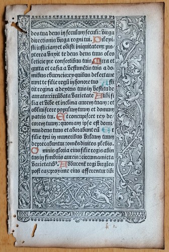 Original stundenbuch blatt - original,