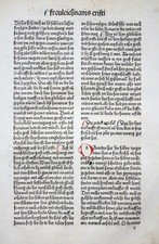 INKUNABEL BLATT SCHATZBEHALTER