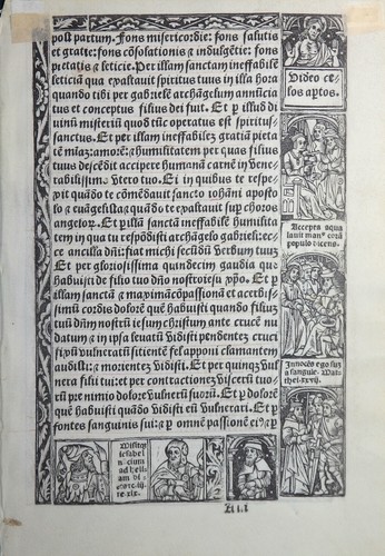 Stundenbuch blatt gedruckt - blatt,