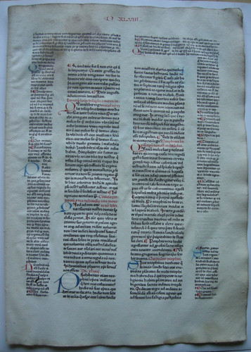 Inkunabelblatt seiten - inkunabelblatt,