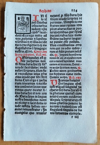 Original post inkunabel blatt - post, inkunabel-blatt