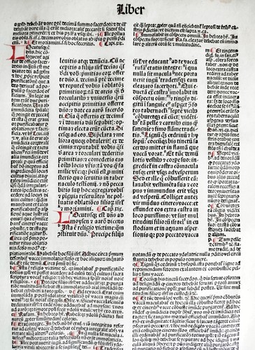 Numeri original inkunabel - original,