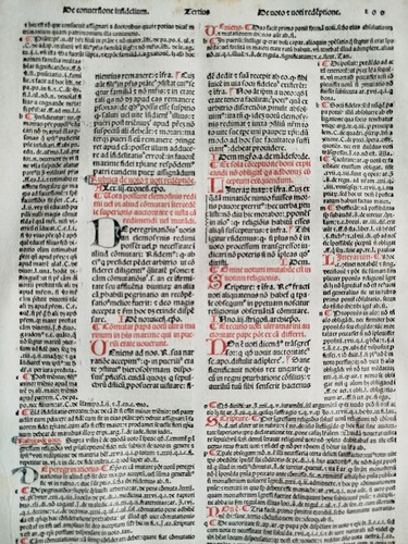 Großes original inkunabel - großes,