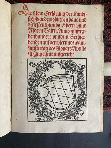 Bayern landrecht 1545 - bayern,